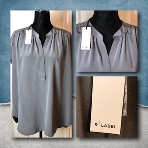 NWT 100% Silk R Label The Reset S/S Tunic Large